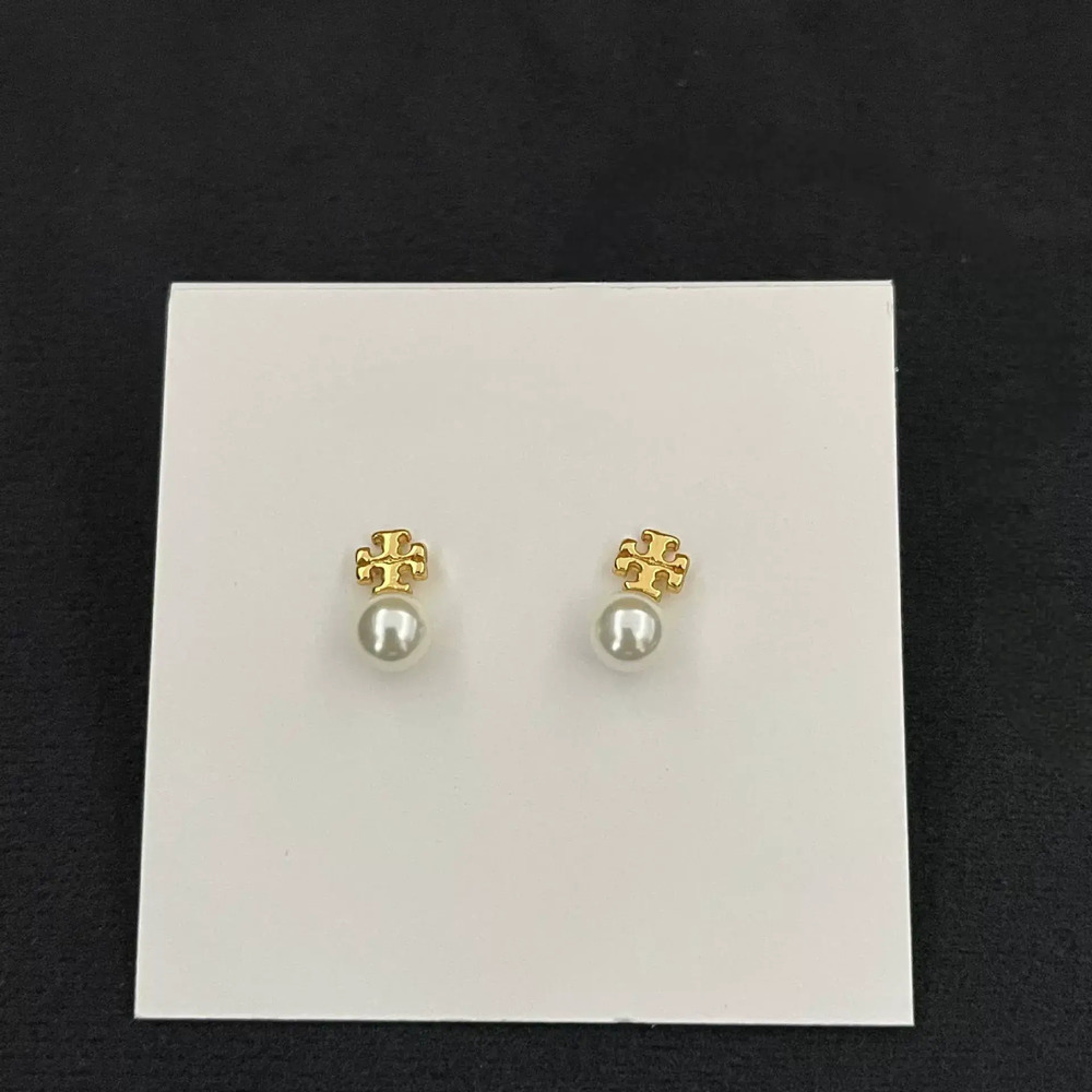 Tory Burch Small Pearl Stud Earrings
